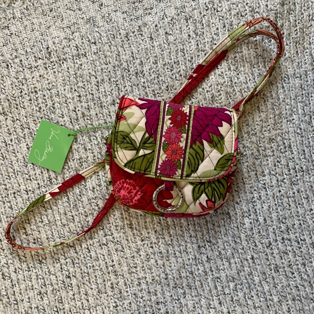 NWT Vera Bradley little hip bag in hello dahlia